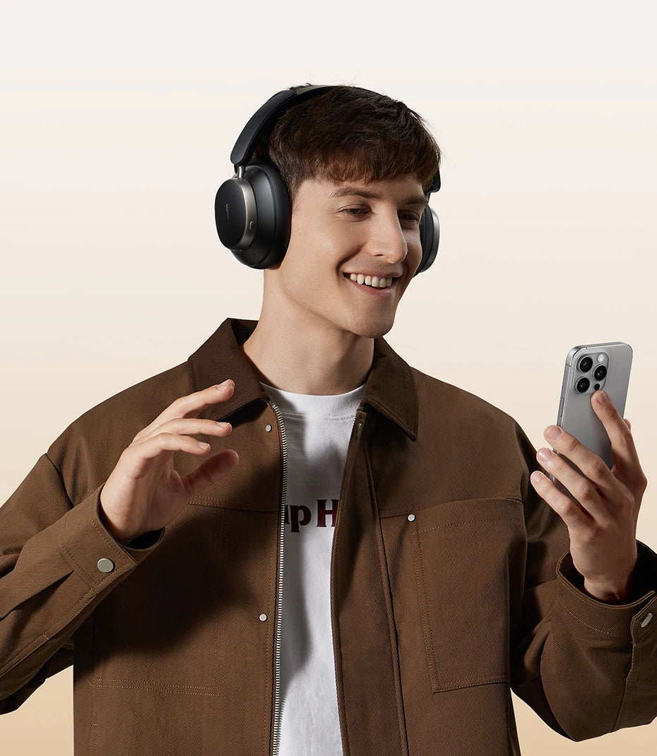 Wireless Noise-Cancelling Headphones with 120H Playtime
