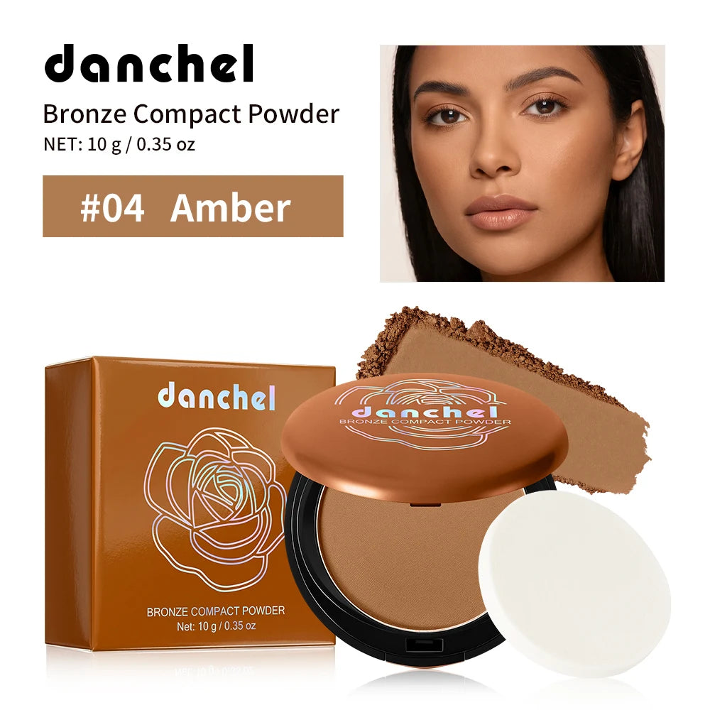 Matte Bronzer Compact Powder for Natural Sun-Kissed Glow - 19