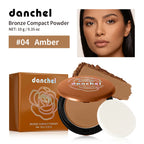 Matte Bronzer Compact Powder for Natural Sun-Kissed Glow