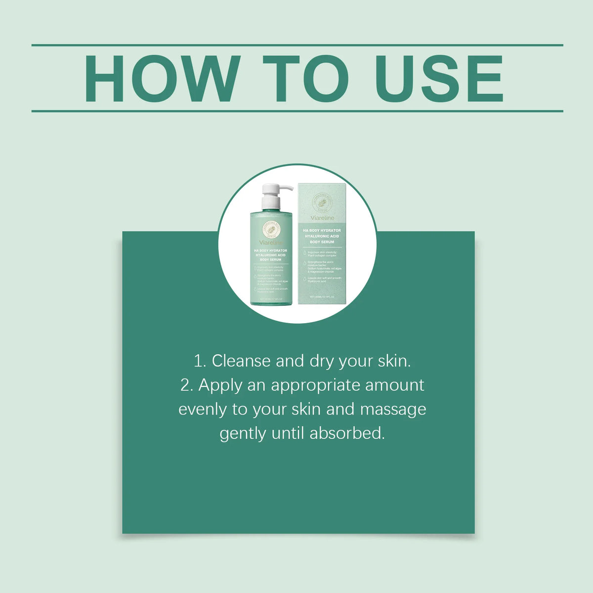 Hyaluronic Acid Body Serum for Dry and Rough Skin