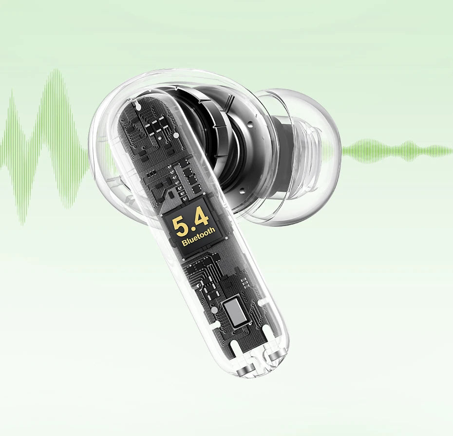 Bluetooth 5.4 Wireless Earbuds with ENC Noise Cancellation
