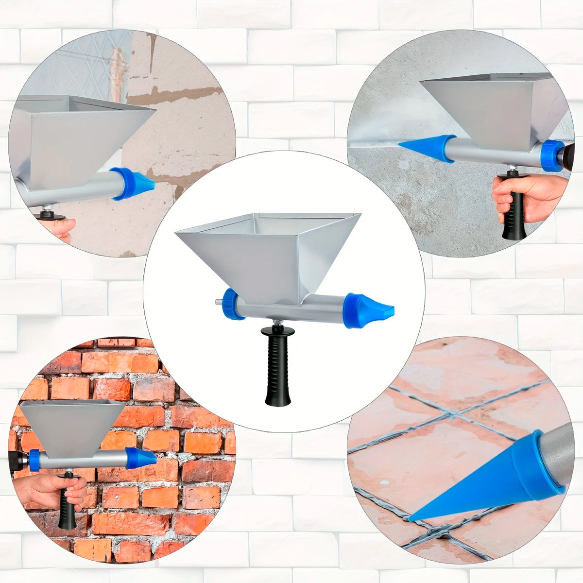 Automatic Mortar Grout Gun for Masonry and Tile Filling