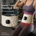 Electric Waist Pulse Massager for Abdominal Toning and Relaxation