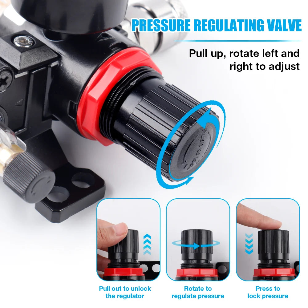 AFC2000 G1/4 Air Compressor Moisture Filter and Lubricator Regulator