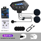 BT12-2x Motorcycle Helmet Bluetooth 5.4 Headset with Voice Assistant
