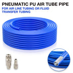 Flexible Pneumatic PU Air Hose with Quick-Connect Fittings