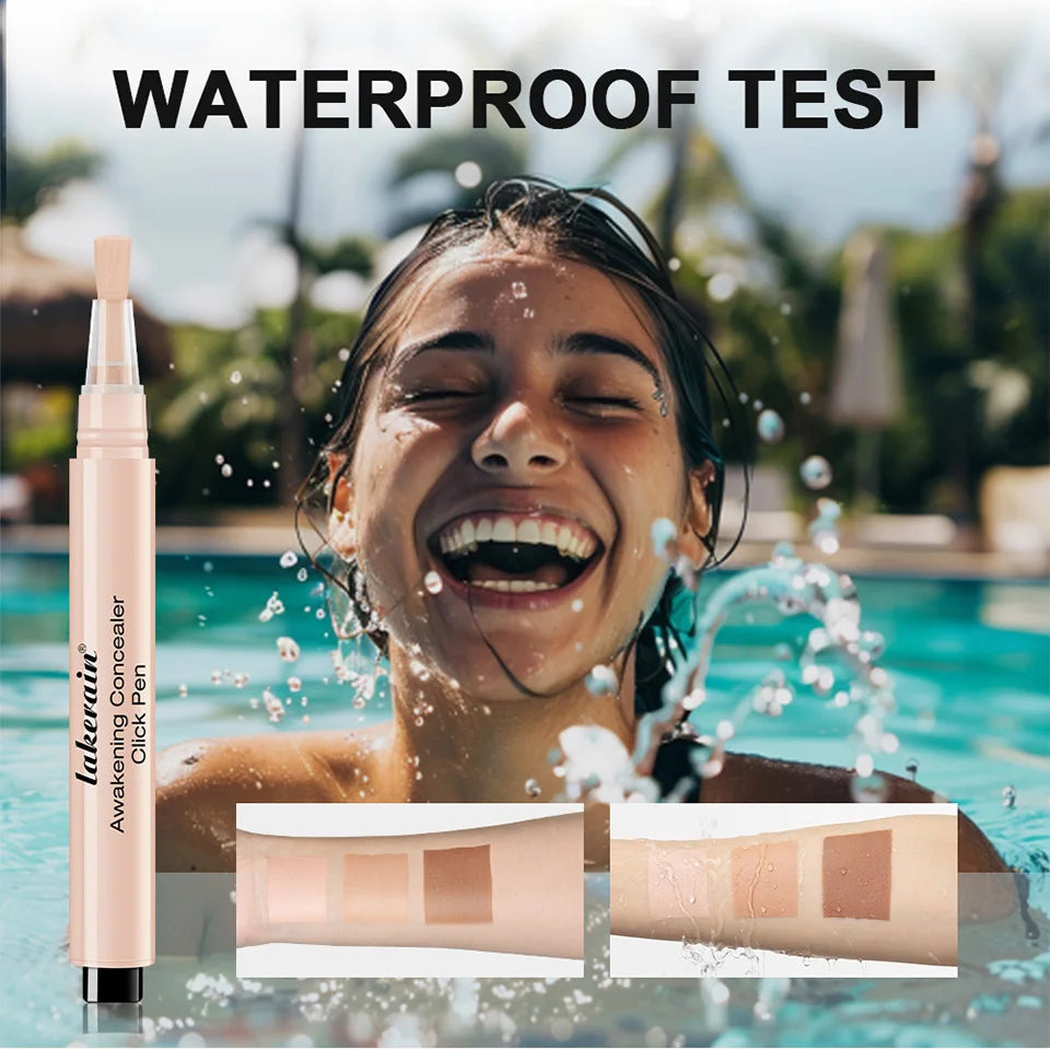 Waterproof Concealer Click Pen for Brightening and Full Coverage - 12