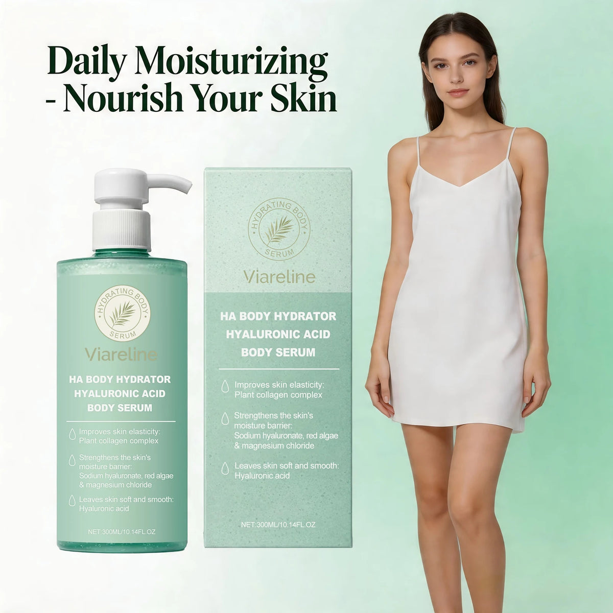 Hyaluronic Acid Body Serum for Dry and Rough Skin