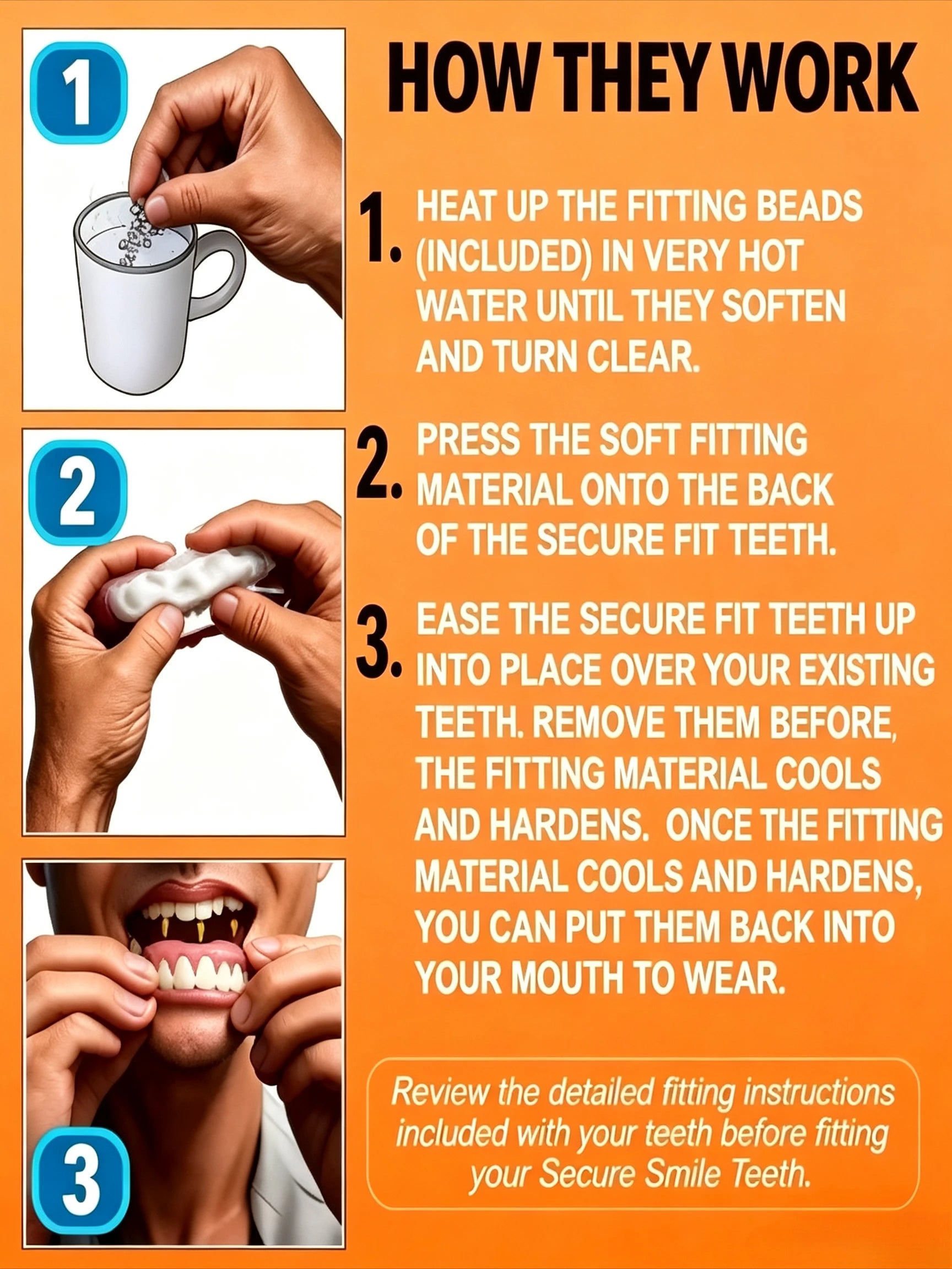 Silicone Full Denture Set for Natural Smile and Comfort - 4