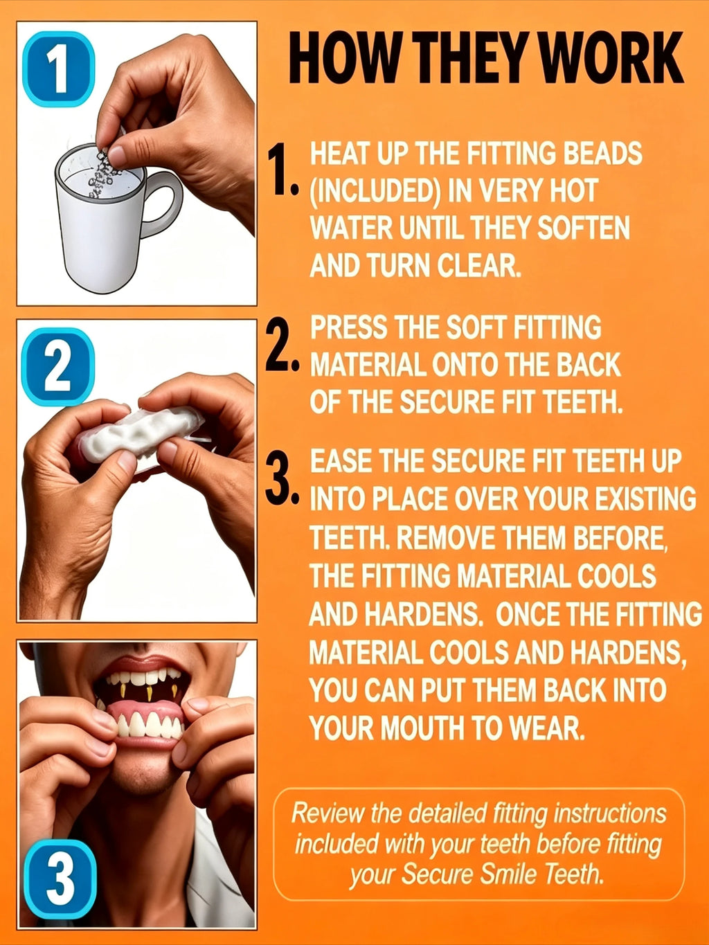 Silicone Full Denture Set for Natural Smile and Comfort