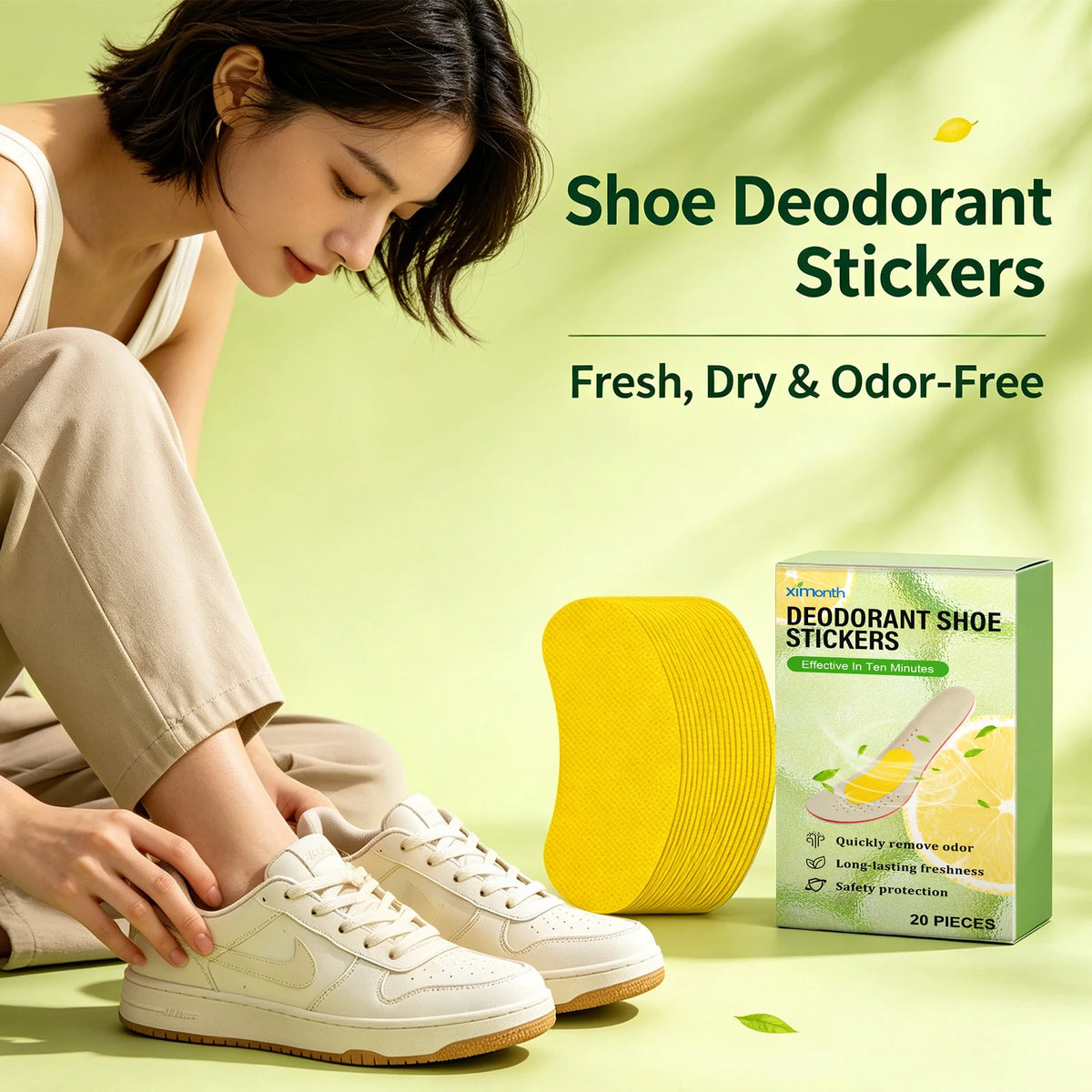 Deodorant Shoe Odor Removal Patches