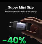 30W GaN USB-C Fast Wall Charger for Smartphones and Tablets