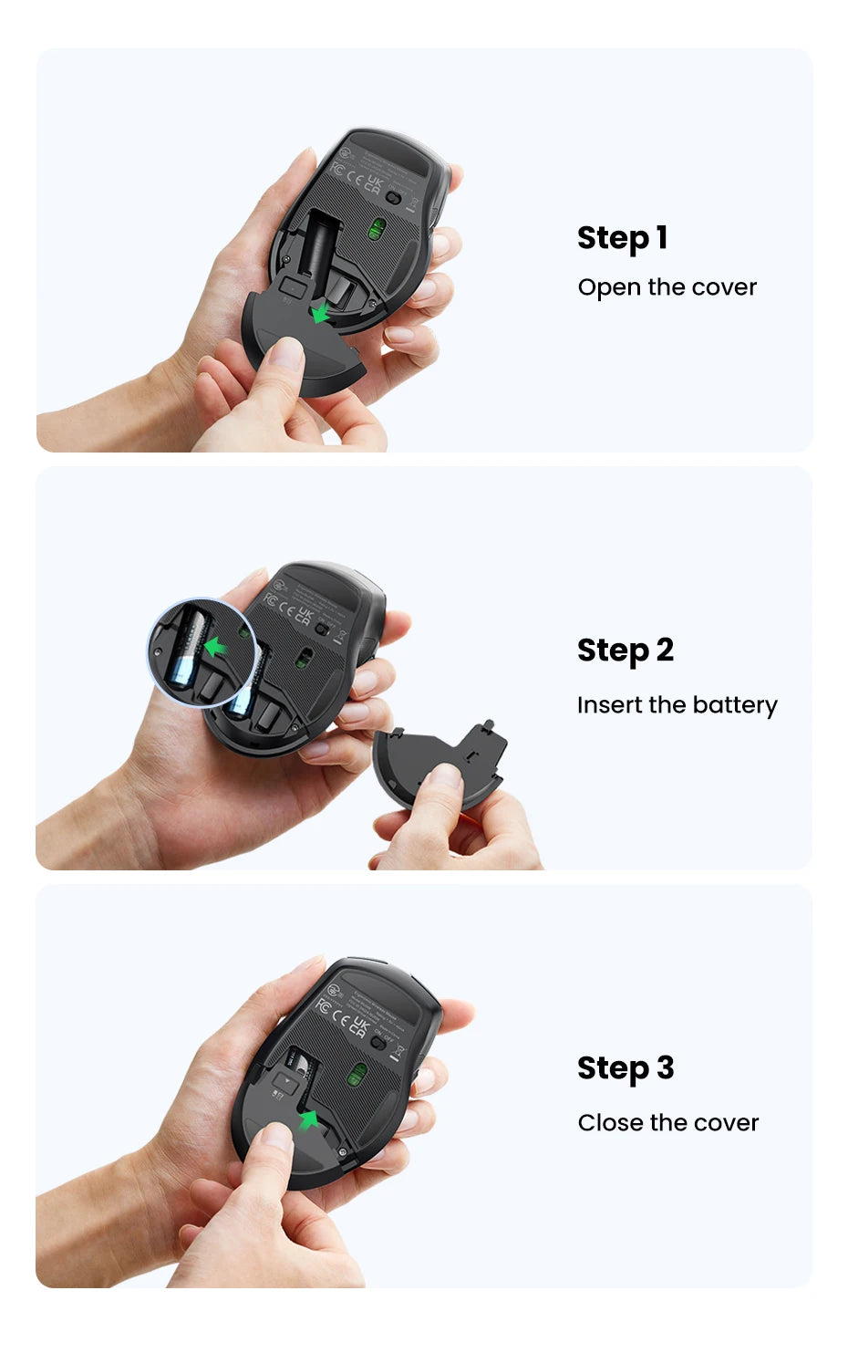 Ergonomic Dual-Mode Bluetooth 5.0 & 2.4G Silent Wireless Mouse - 20