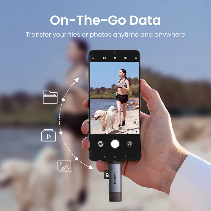USB 3.0 & USB-C Dual SD and MicroSD Memory Card Reader