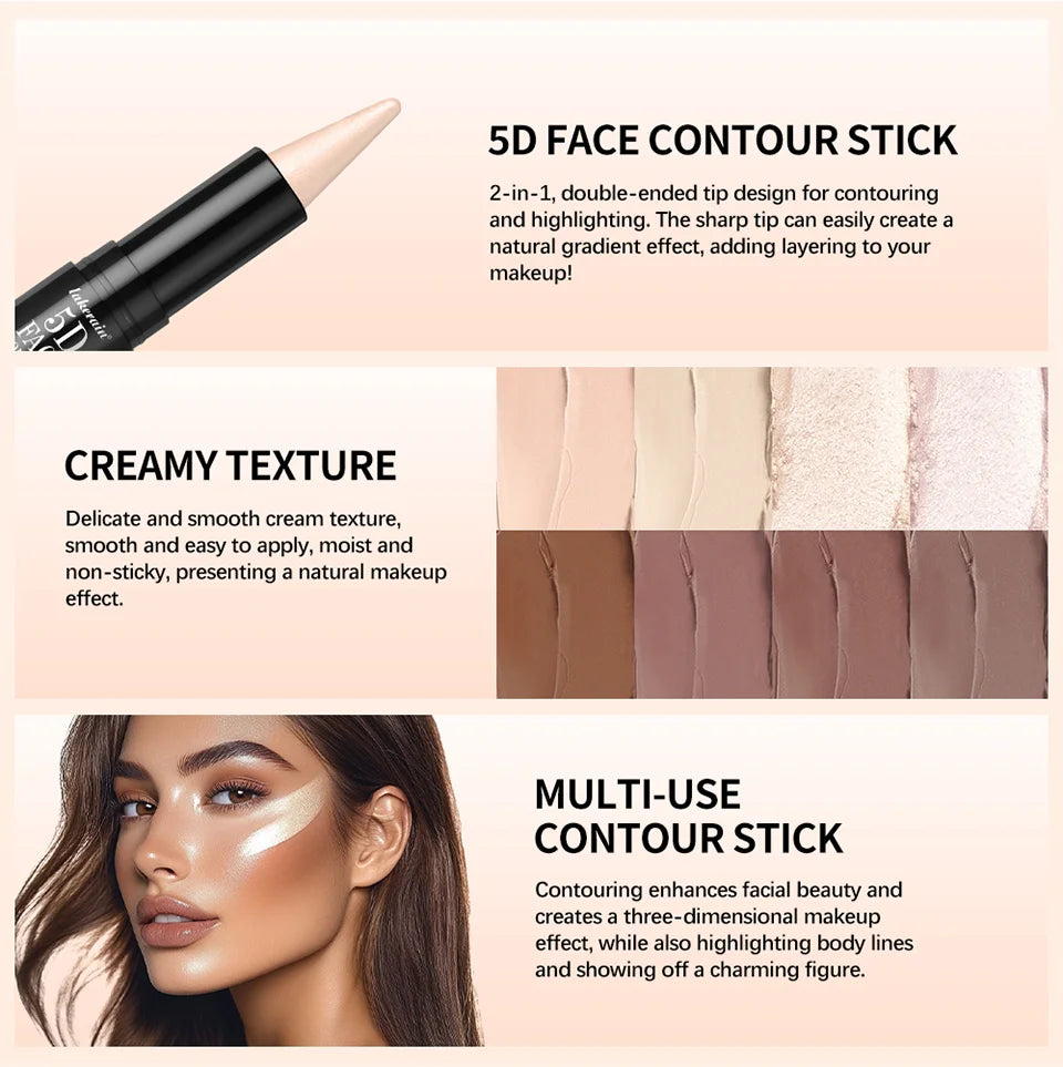 Dual-Ended Contour and Highlighter Stick
