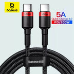 100W USB-C to USB-C Fast Charging and Data Cable