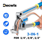 3-in-1 Manual Tube Bender for 1/4" 3/8" 1/2" Pipes
