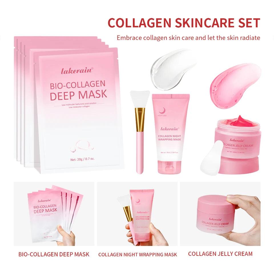 Collagen Face Skincare Set for Deep Nourishment and Hydration - 8