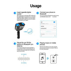 Car Cigarette Lighter Splitter PD USB Charger Bluetooth 5.0 FM Adapter