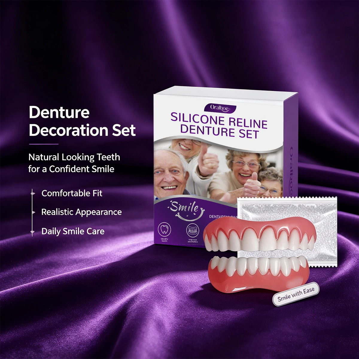 Cosmetic Denture Set for Instant Smile Enhancement