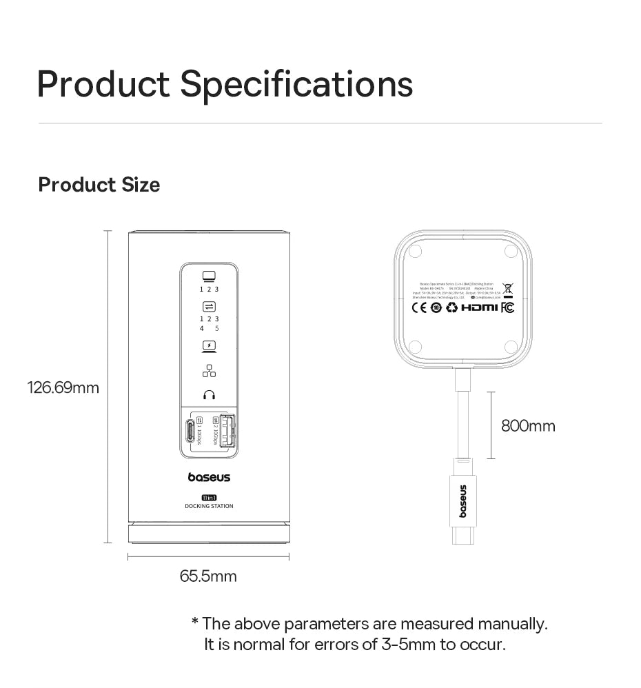 USB-C Triple Display Docking Station for Laptops