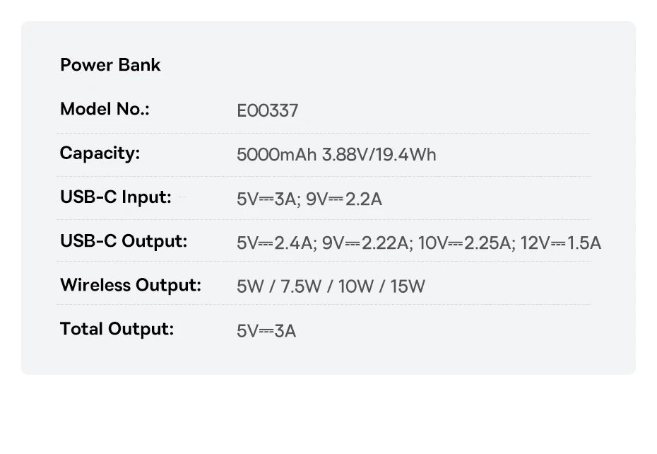 5000mAh Ultra-Slim Magnetic Wireless Power Bank for Smartphones