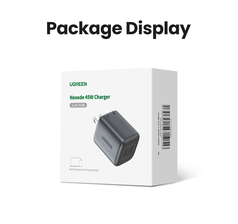 45W Dual USB-C GaN Fast Wall Charger for Smartphones and Tablets - 21