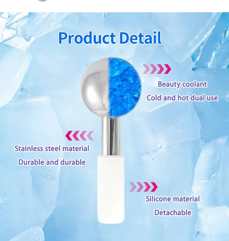 Stainless Steel Cooling Facial Globes for Puffiness and Skincare