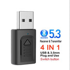 Bluetooth 5.3 Audio Transmitter and Receiver Adapter