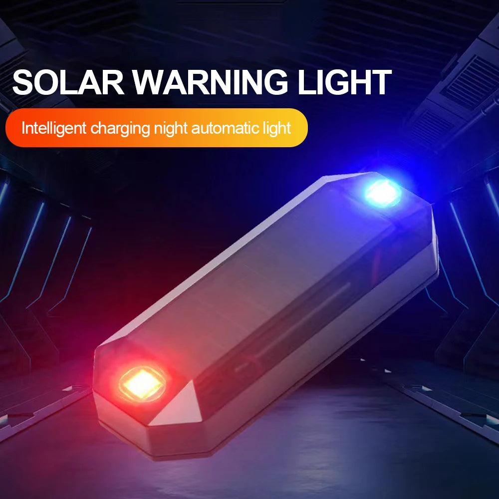 Solar Powered LED Simulated Car Anti Theft Strobe Warning Light