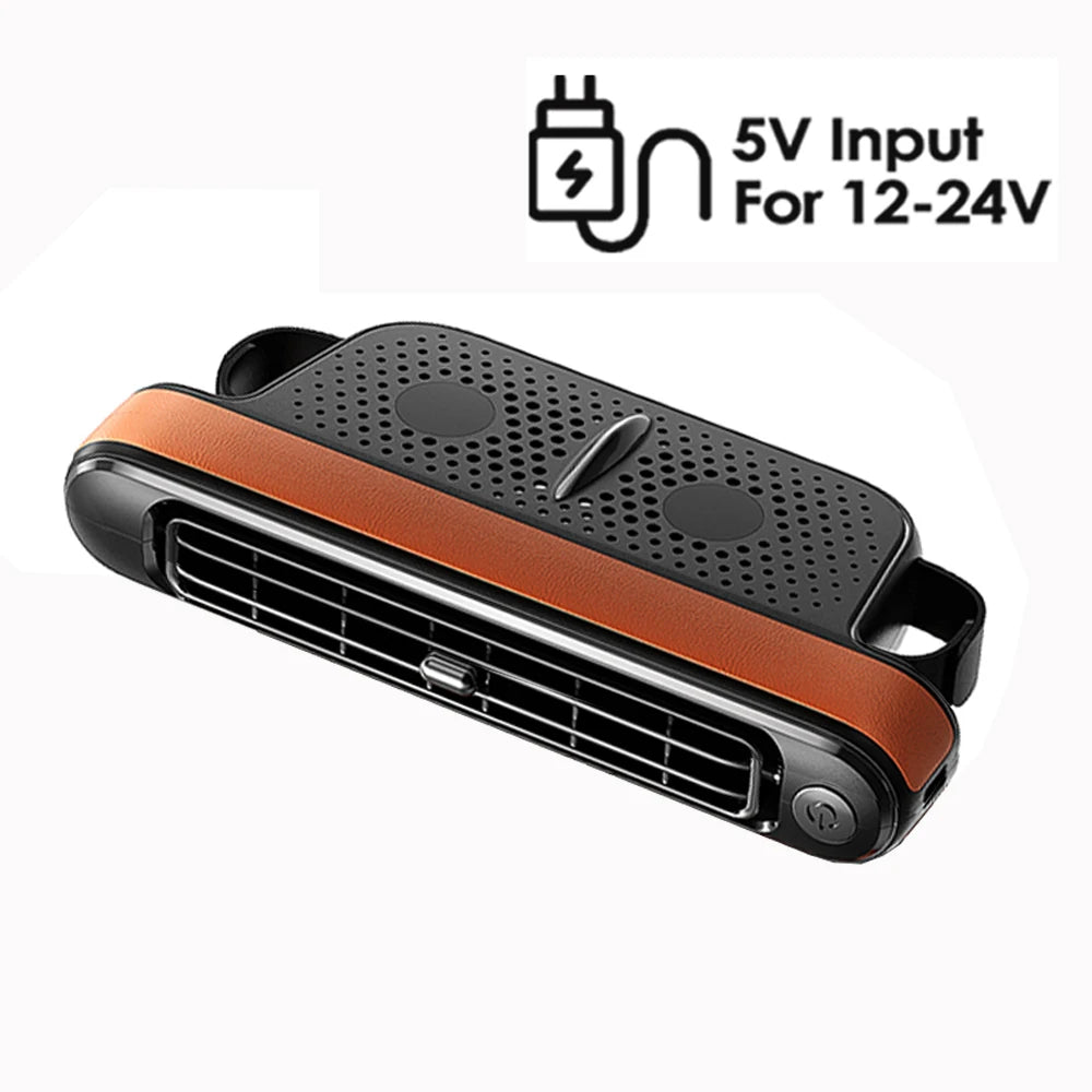 3 Speed Rechargeable Car Seat Cooling Fan with 3000mAh Battery