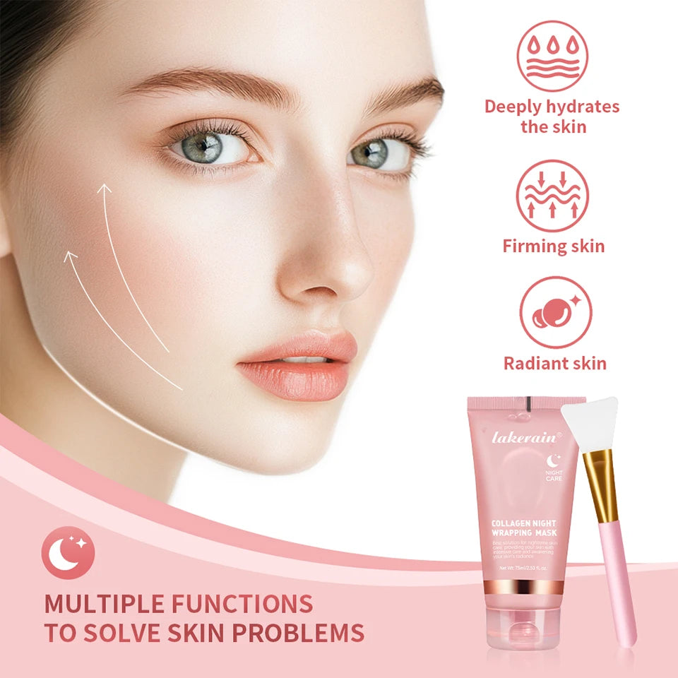 Collagen Peel-Off Night Wrapping Mask for Skin Hydration