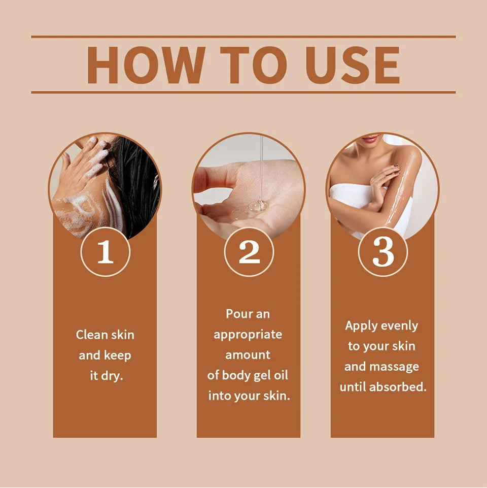 Radiant Cocoa Butter Body Gel Oil for Hydrated Glowing Skin