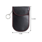 Carbon Fiber Car Key Fob RFID Signal Blocking Pouch Protector