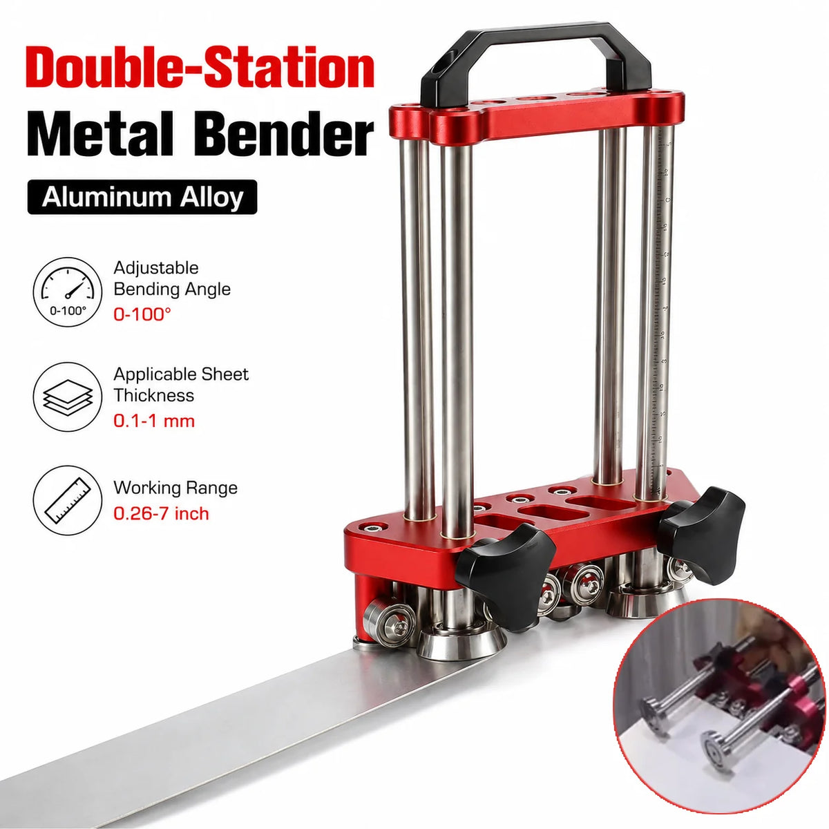 Double-Station Portable Sheet Metal Bending Tool