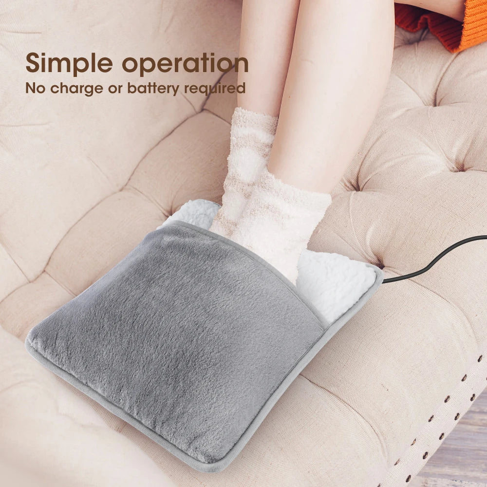 Electric Heated Foot Warmer with Adjustable Heat and Timer
