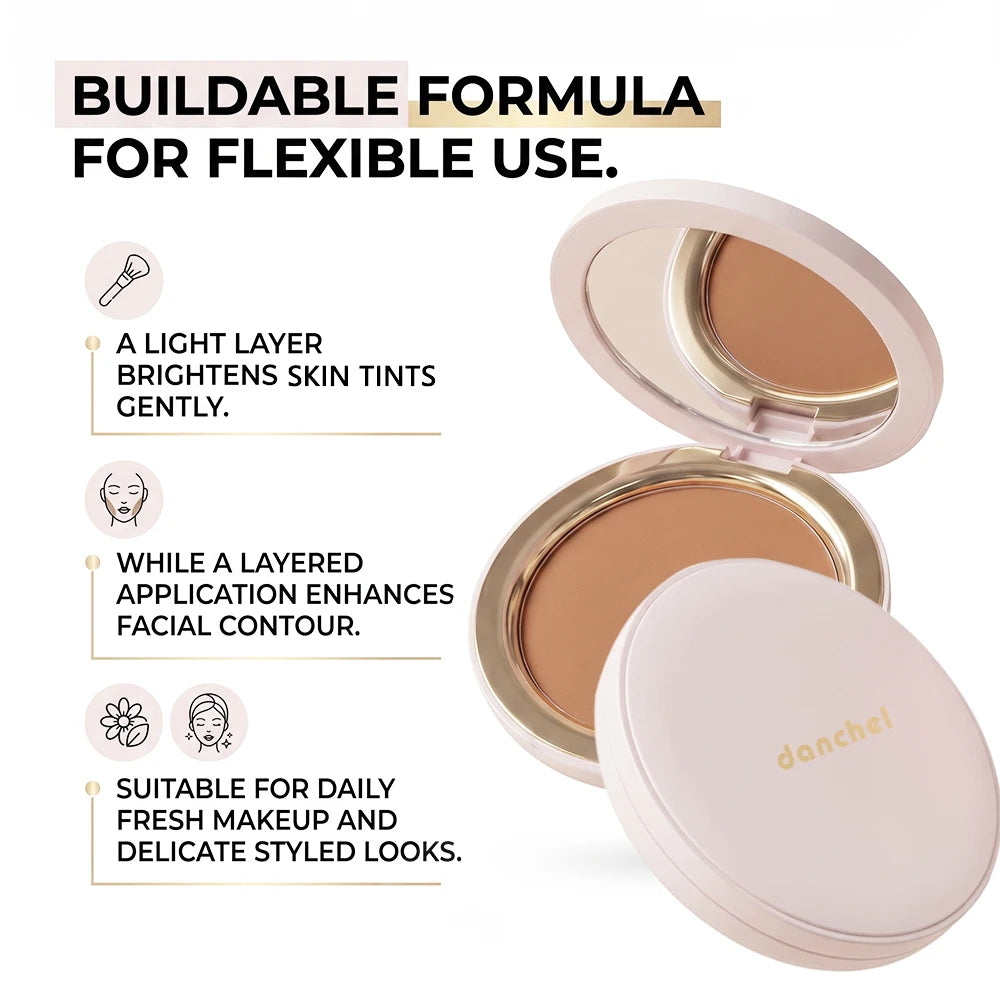 Soft Matte Bronzer Powder for Natural Face Contouring