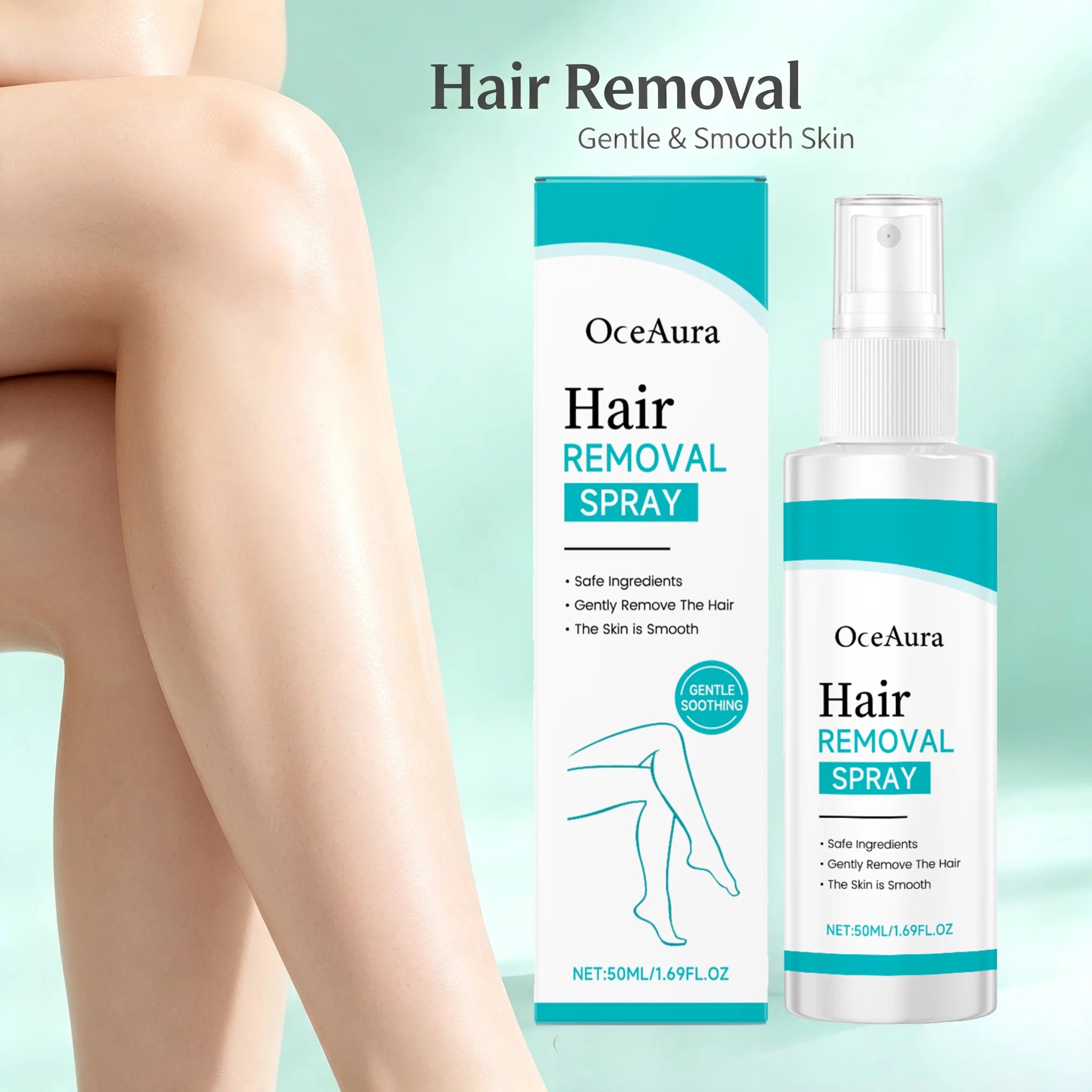 Painless Gentle Hair Removal Spray for Body and Legs - 3