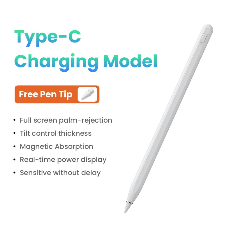 Precision Stylus Pen for iPad with Palm Rejection & Fast Charging