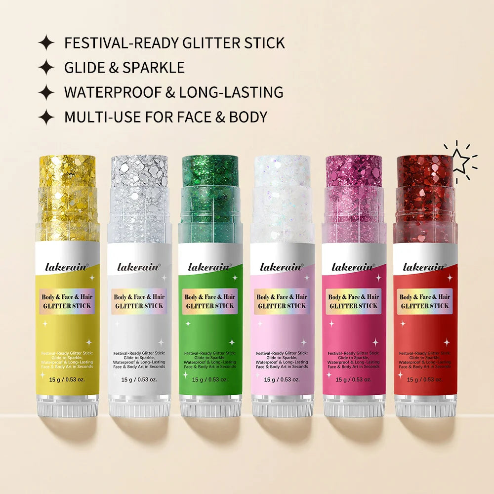 Glitter Highlighter Stick for Face Body and Hair - 3
