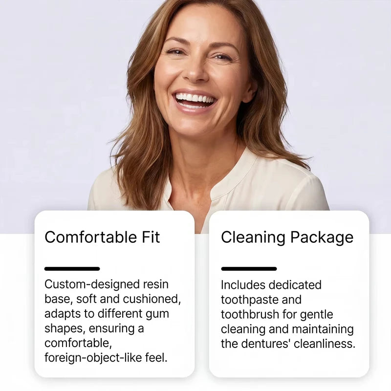 Comfort Silicone Dentures for Instant Smile Enhancement