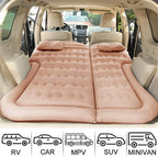 Inflatable Car Back Seat Mattress Bed with Pillows and Storage Bag
