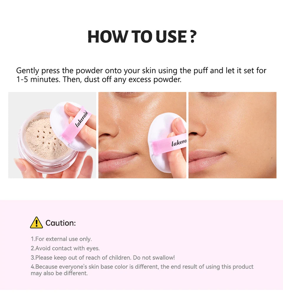 Matte Finishing Loose Baking Setting Powder for Long-Lasting Wear - 24