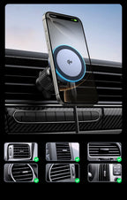 15W Qi2 Magnetic Wireless Car Charger for iPhone