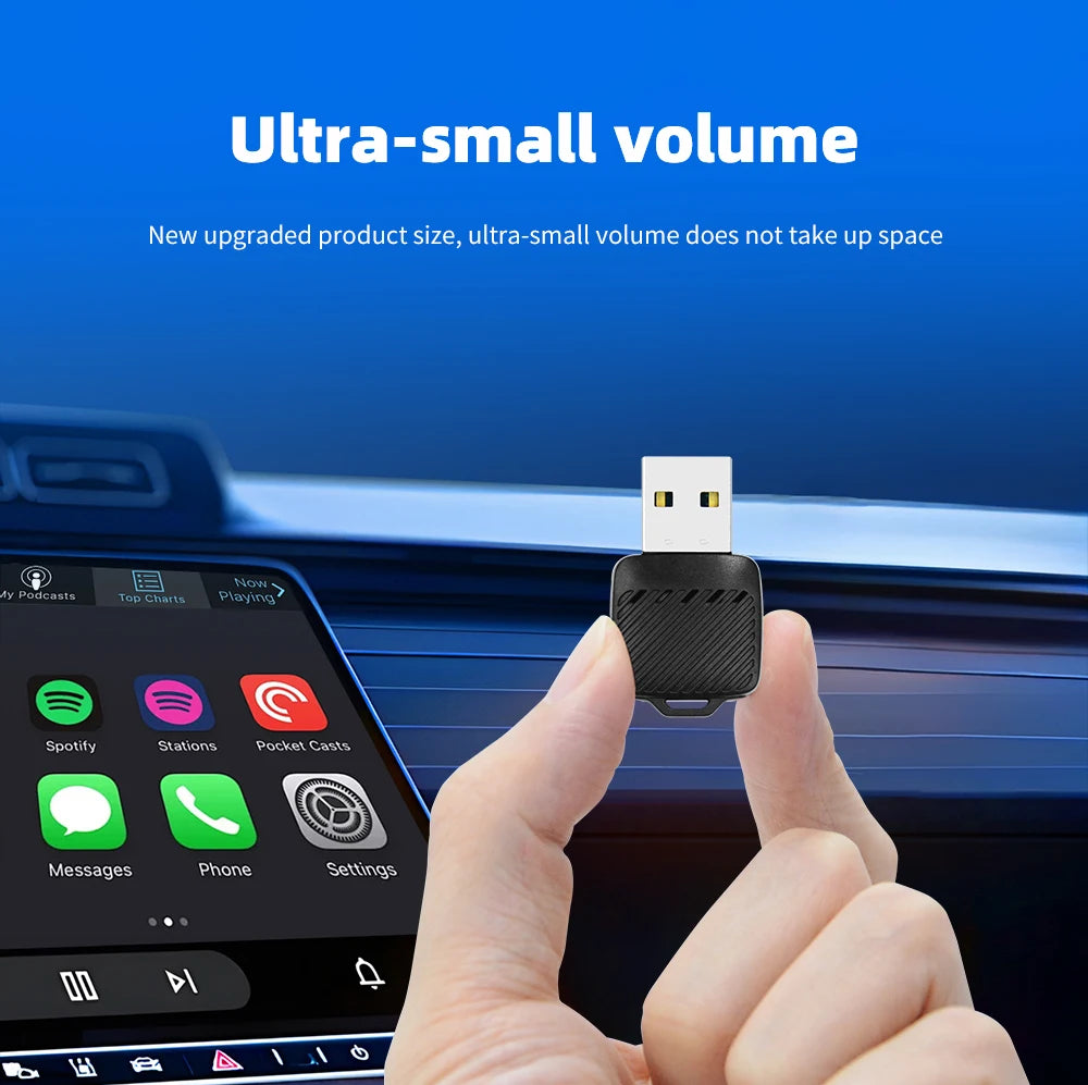 2-in-1 Wired to Wireless CarPlay and Android Auto Adapter Dongle