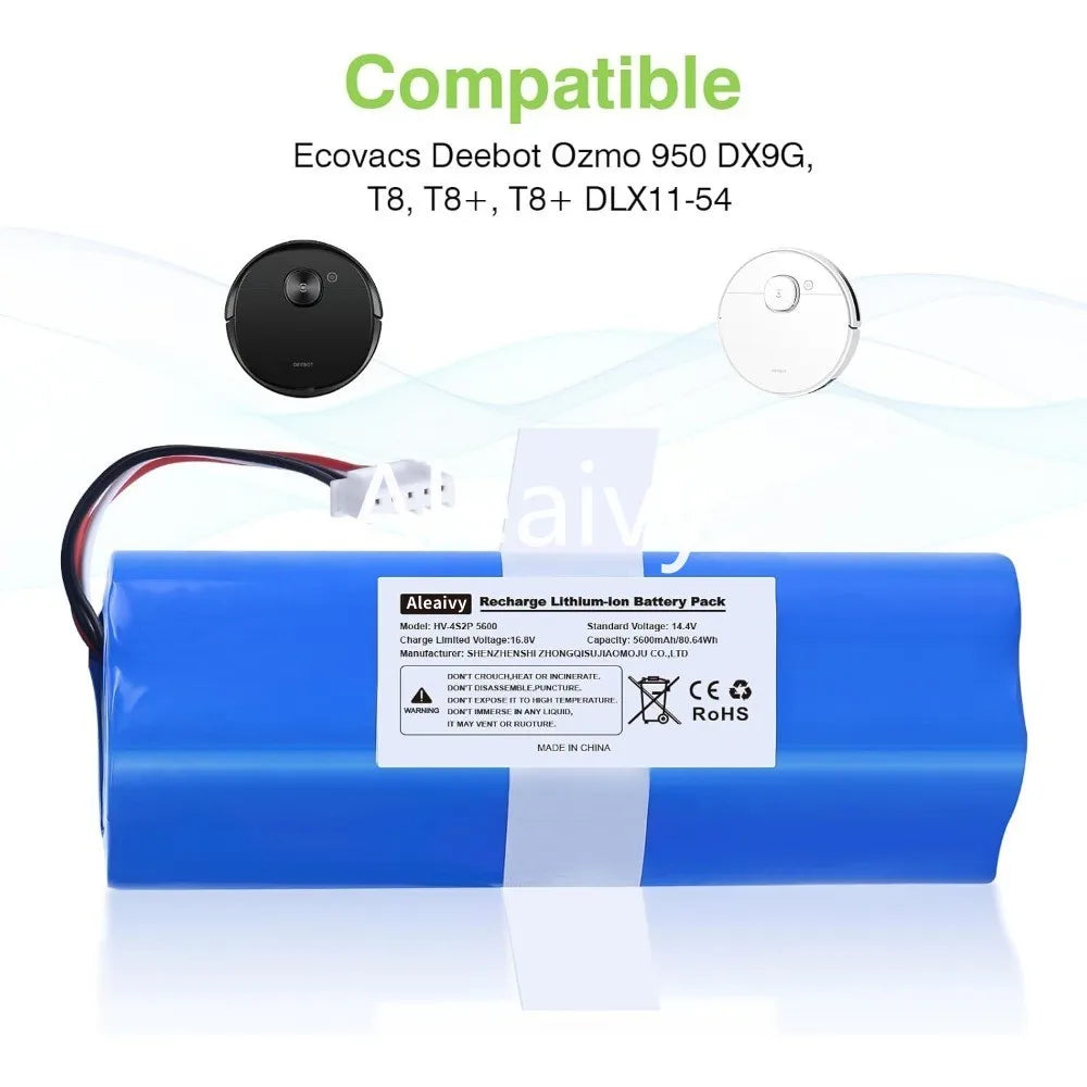 Replacement Lithium-Ion Battery for Robot Vacuum Cleaners - 1