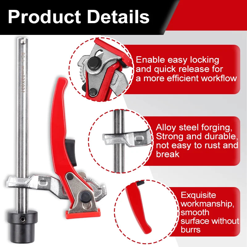 Adjustable 28mm Quick-Release Woodworking Bench Hold Down Clamp - 4