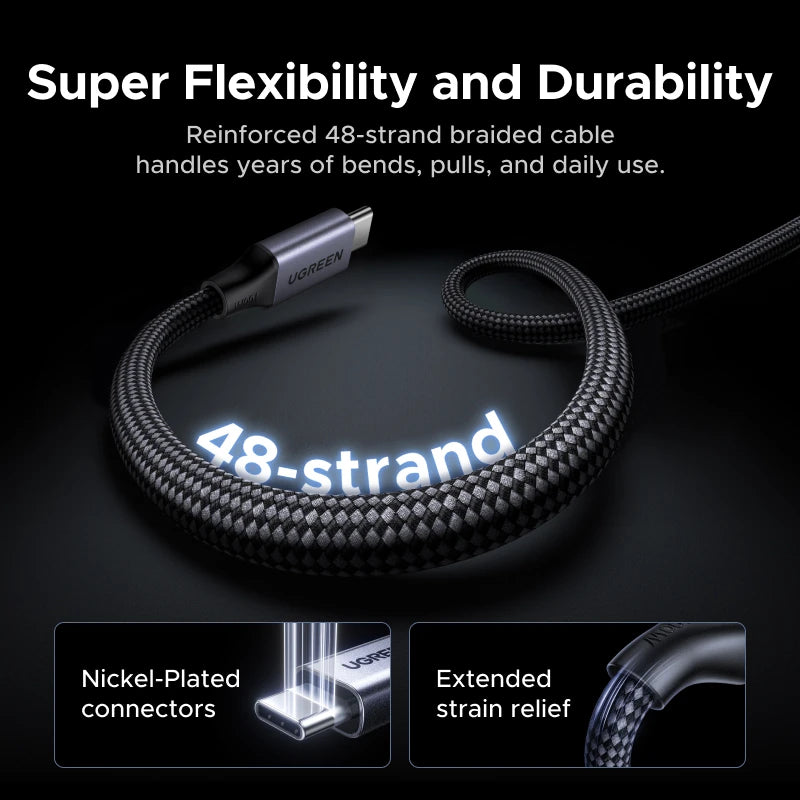 100W Magnetic USB-C to USB-C Fast Charging Data Cable - 5