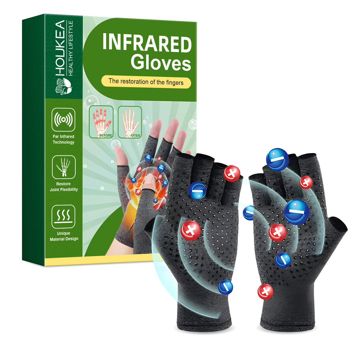 Magnetic Compression Gloves for Arthritis and Hand Pain Relief