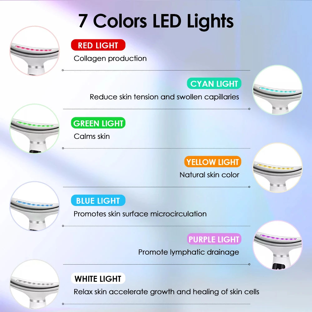 LED Face and Neck Skin Tightening Massage Device - 8